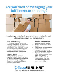 ***Looking For Reliable Fulfillment Services in Ottawa?