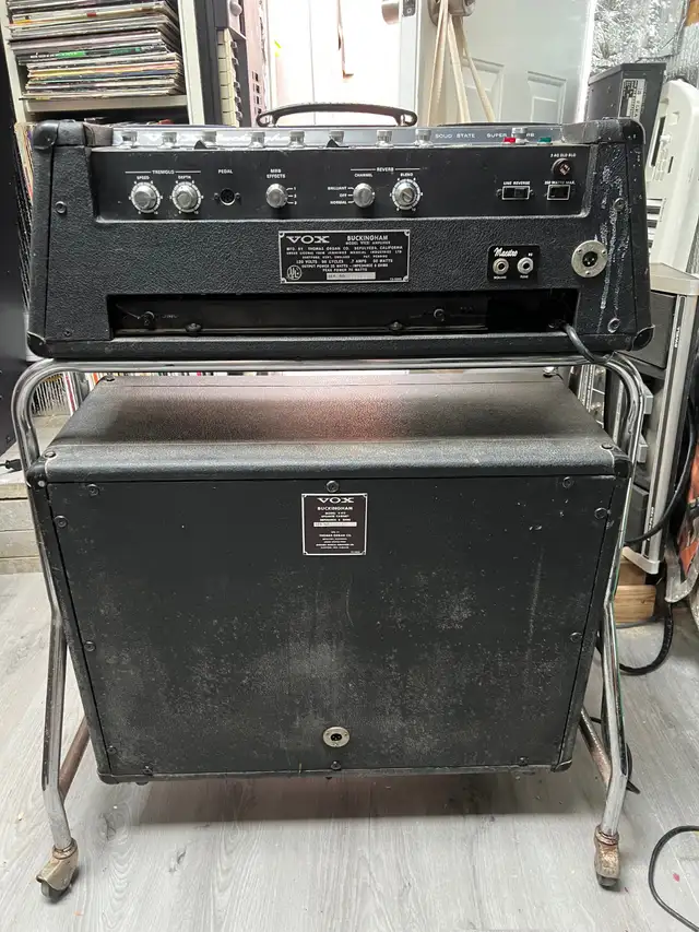 1968 VOX BUCKINGHAM SUPER REVERB V1121 with TROLLEY in Amps & Pedals in City of Toronto - Image 3