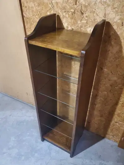 Antique Wood and Glass Display Shelf - mint condition, View more