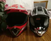 BMX off Road Helmets for Adult medium, &  MX-3 for youth medium.