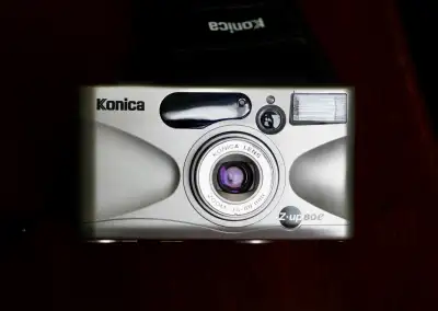 Vintage retro KONICA Z-up 80e 35mm film camera, View more