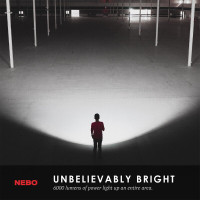 Nebo Redline 6K rechargeable flashlight,6000 lumens,super bright