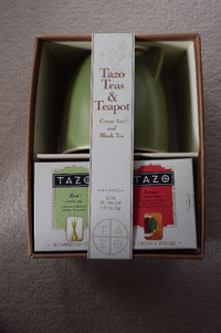 Tazo Teapot with Tazo Teas