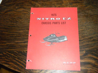 Rupp Nitro F/A Snowmobile Chassis Parts List 1975