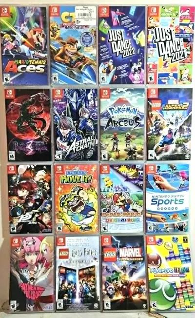 Nintendo Switch Games and SD Cards (Mario, Kirby, Takes Two, Z, View more