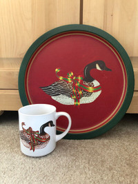 Canada Goose Mug and Serving Tray, never used