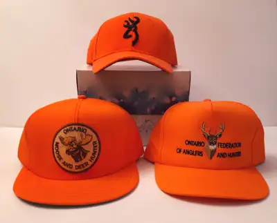 3 Hunter Orange Hats, View more