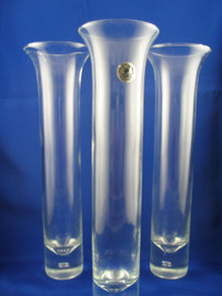 Crown Corning Glass Fluted Bud Vase
