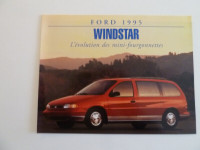 Brochure Auto Dépliant Ford Windstar 1995