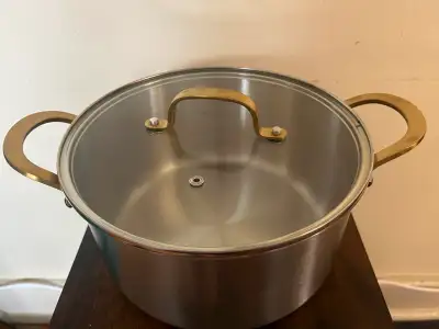 Brand New 10QT Stainless Steel Stock Pot with Glass Lid, View more