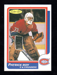 CARTE DE HOCKEY 1986-87 OPC PATRICK ROY RECRUE REPRINT