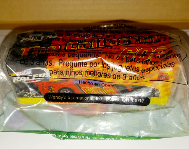 Free 2001 NASCAR Wendy's Kids Meal car with Hot Wheels purchase in Arts & Collectibles in Hamilton - Image 4