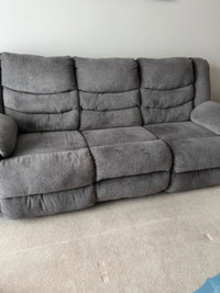 Tulan Gray Reclining Sofa/Love Seat set