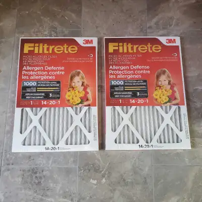 Brand New Filtrete Allergen Defense Furnace Filters $25 each, View more
