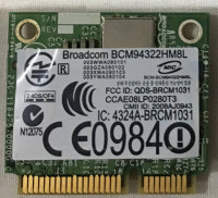Broadcom BCM94322HM8L Half MINI PCI-E Card