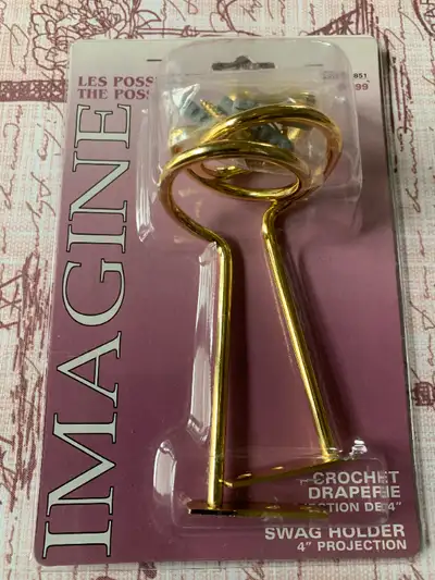 Metal Curtain Swag Valance Holder Hook Holdback, View more