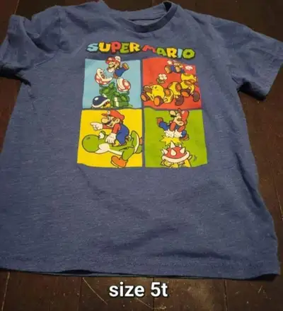 Boys size 5t Supermario short sleeve shirt , View more