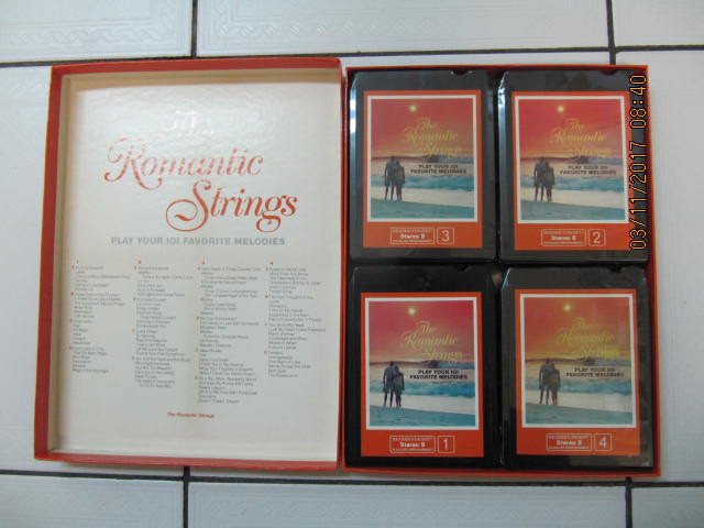 ClassicReadersDigest Romantic Strings 4pc 8 Track Tape Set 1970s in Arts & Collectibles in Mississauga / Peel Region - Image 2
