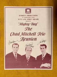 The Chad Mitchell Trio - Mighty Day Program (Autographed)