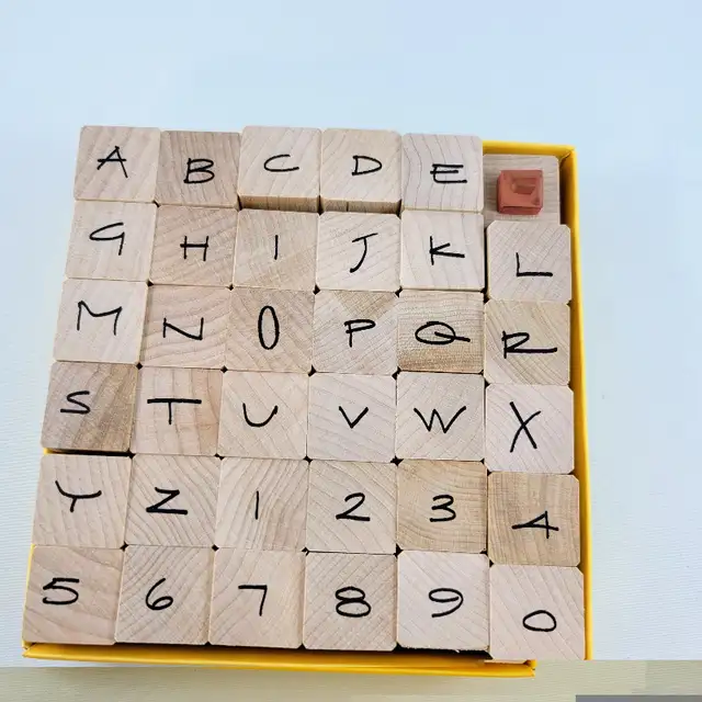 Penny Black Alphabet Rubber Stamps Kate Text Uppercase And Numbe in Hobbies & Crafts in Strathcona County - Image 6
