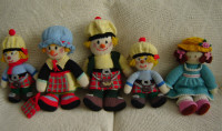 Beautiful and Very Detailed Hand Knitted Dolls