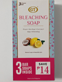 GT Bleaching Soap 3x120g - New, Imported From The Philippines