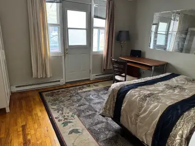 Room for rent near metro Plamondon Available immediately The kitchen and bathroom are shared With in...