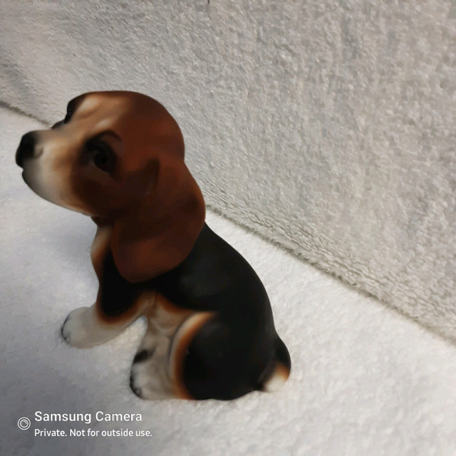 Beagle Puppy Vintage Japanese Porcelain Figure in Arts & Collectibles in Calgary - Image 3