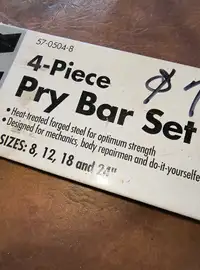 4 piece pry bar set