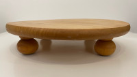 Solid Wood Footed Riser, 13” Dia.