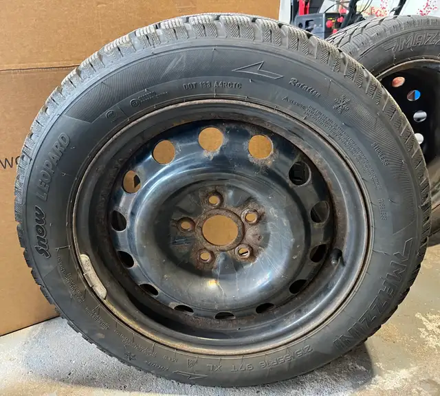 VW Passat 4 Winter tires on Steel rims. 215/55/R16 in Tires & Rims in Markham / York Region - Image 5