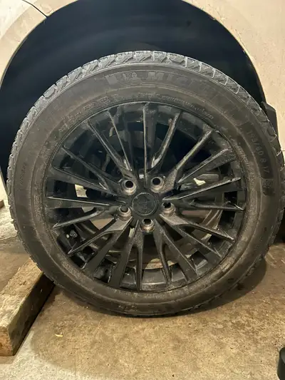 Snow tires Michelin X-ICE 195/60 R17 Rims are 5 x 114.3 Brand is "Art" Was on 2024 Prius Only used f...