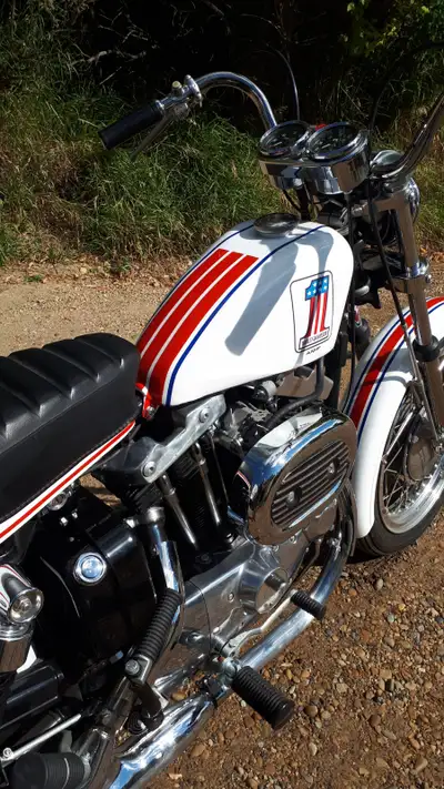 Restored 1971 Harley Davidson XLCH Sportster 900 Boattail. Rear Boattail Model, came out of a Collec...