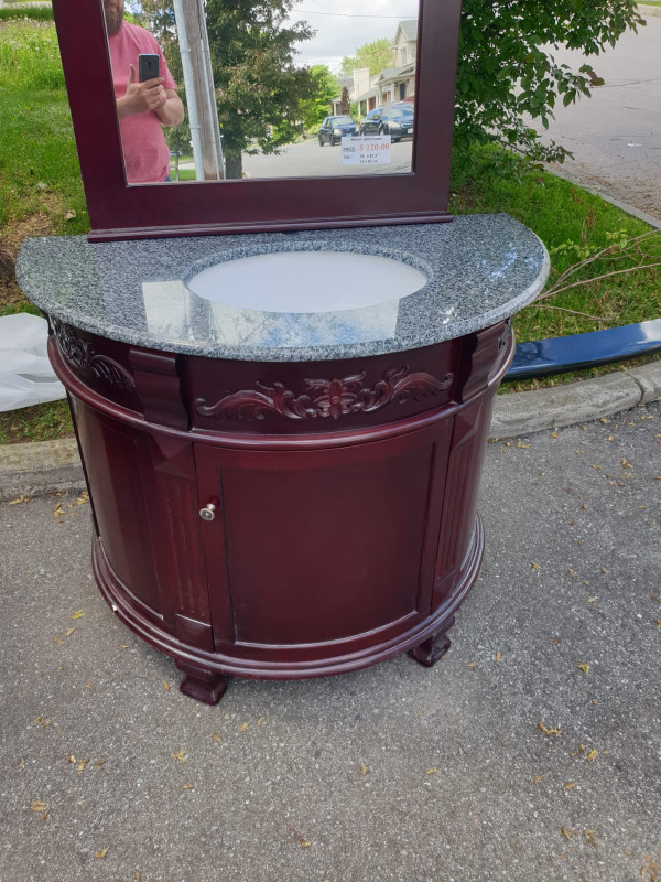 NEW Vanity+ mirror, granite top set 40inc in Bathwares in City of Toronto