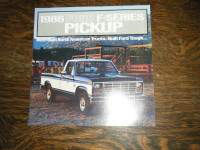 Ford 1986 F-Series Pickup Truck Brochure