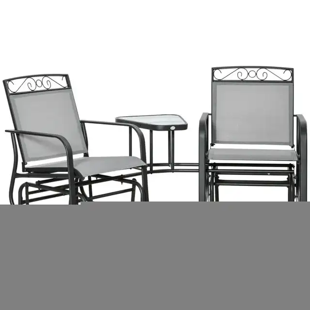 Outdoor Glider Bench with Coffee Table in Patio & Garden Furniture in Markham / York Region - Image 4