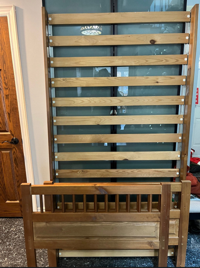 IKEA bed frame Single/Tween, wood in Beds & Mattresses in Markham / York Region