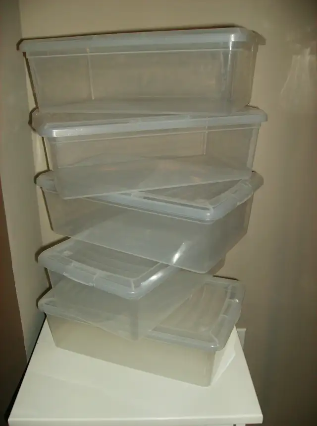 10 Storage Containers with Lids for Crafts, Sewing Items, Shoes ...