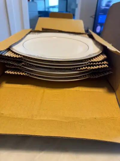 Brand new never used Dinner Plates and half plates , View more