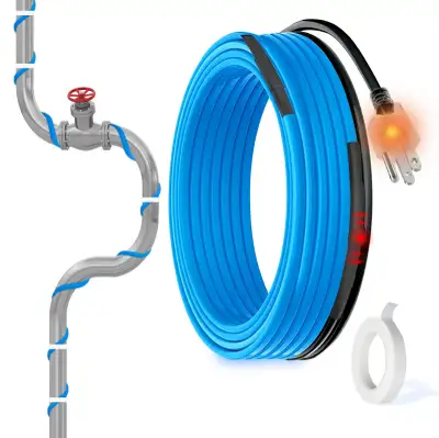 MAXKOSKO 12ft Self Regulating Heat Tape for Pipes Heating Cable , View more