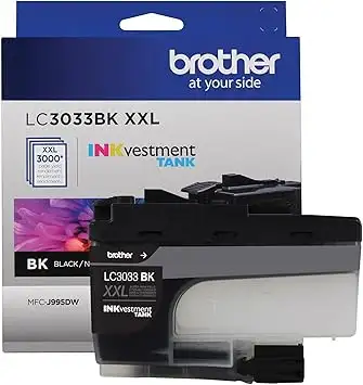 Brother Genuine LC3033BKS Super High-Yield Black Ink Cartridge, View more