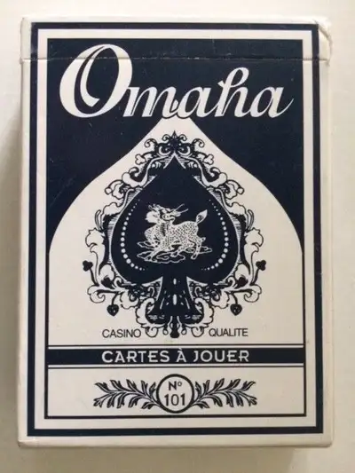 OMAHA CASINO QUALITY PLAYING CARDS / CARTES À JOUER OMAHA, View more