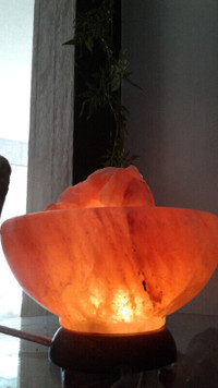 himalayan salt crystal bowl lamp