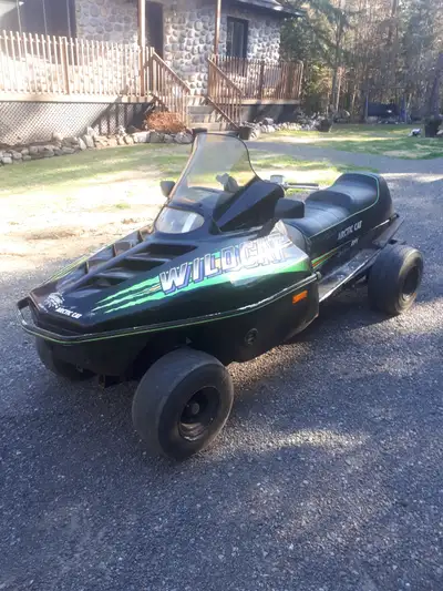 proget original,club car modiffier avec un motonege artic cat,electrique,36volt,controleur 500A,batt...