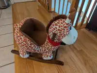 Cheval à bascule en peluche pour enfants