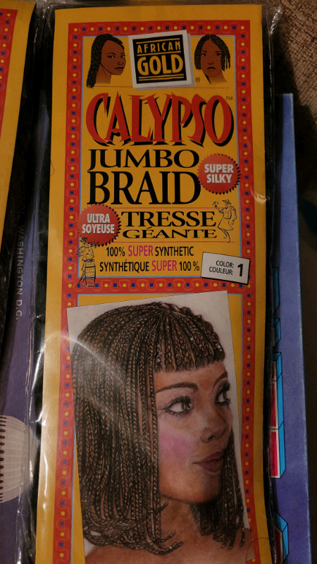 
CALYPSO JUMBO BRAID
SUPER SILKY
100% SUPER SYNTHETIC 
 1 and 8 in Health & Special Needs in Gatineau - Image 3