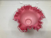 Bol panier opalescent rose victorien antique vintage