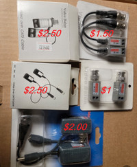 CCTV  Cat5/6 Video Balun BLOW OUT PRICE! From $1 Per Pair