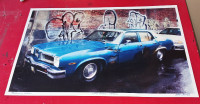 UNIQUE POSTER - 1973 PONTIAC VENTURA IN DOWNTOWN MONTREAL 2004