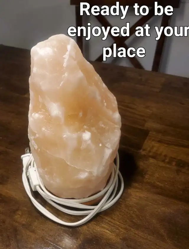 Beautiful Big Himalayan Heavy Salt Lamp - $30 - in Orleans ON  in Indoor Lighting & Fans in Ottawa - Image 11